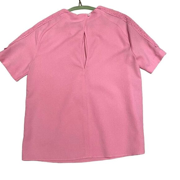 EUC Zara Top in Pink with Ruffles on Shoulders - Picture 6 of 7
